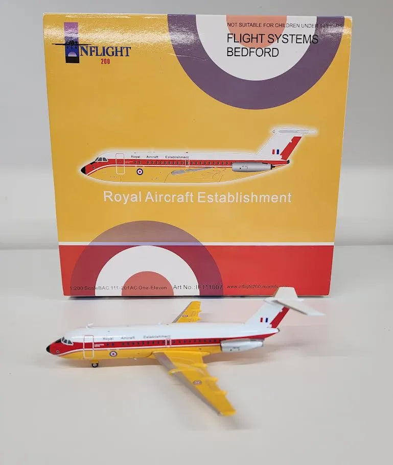 INFLIGHT 200 BAC 111-201AC ROYAL AIRCRAFT ESTABLISHMENT REG: XX105