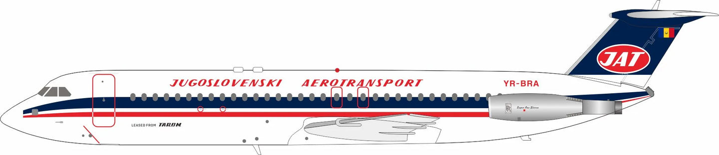 INFLIGHT 200 111-500 ONE-ELEVEN YUGOSLAV AIRLINES (JAT) REG: YR-BRA
