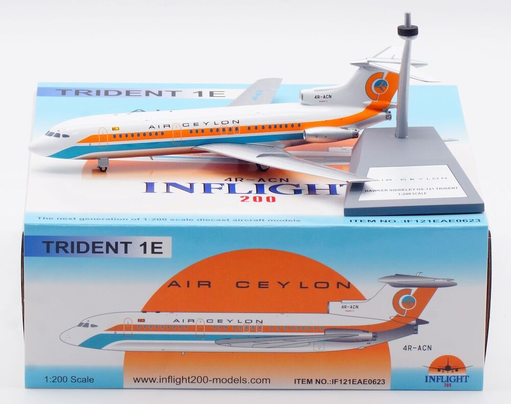 INFLIGHT 200 HAWKER SIDDELEY HS-121 TRIDENT 1E-140 AIR CEYLON REG: 4R-CAN