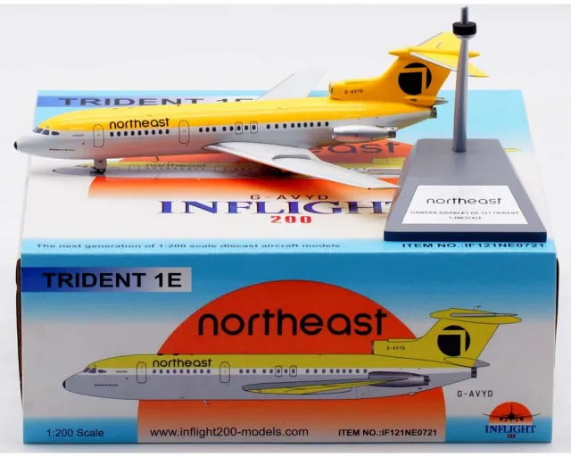 INFLIGHT 200 HAWKER SIDDELEY HS-121 TRIDENT 1E NORTHEAST AIRLINES REG: G-AVYD