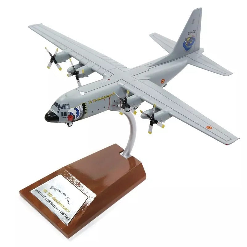 INFLIGHT C-130 HERCULES BELGIUM AIR FORCE "30TH ANNIVERSARY" REG: CH-02