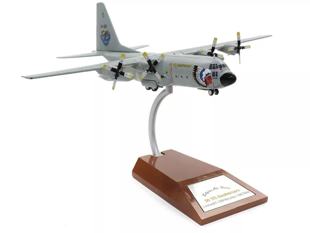 INFLIGHT C-130 HERCULES BELGIUM AIR FORCE "30TH ANNIVERSARY" REG: CH-02