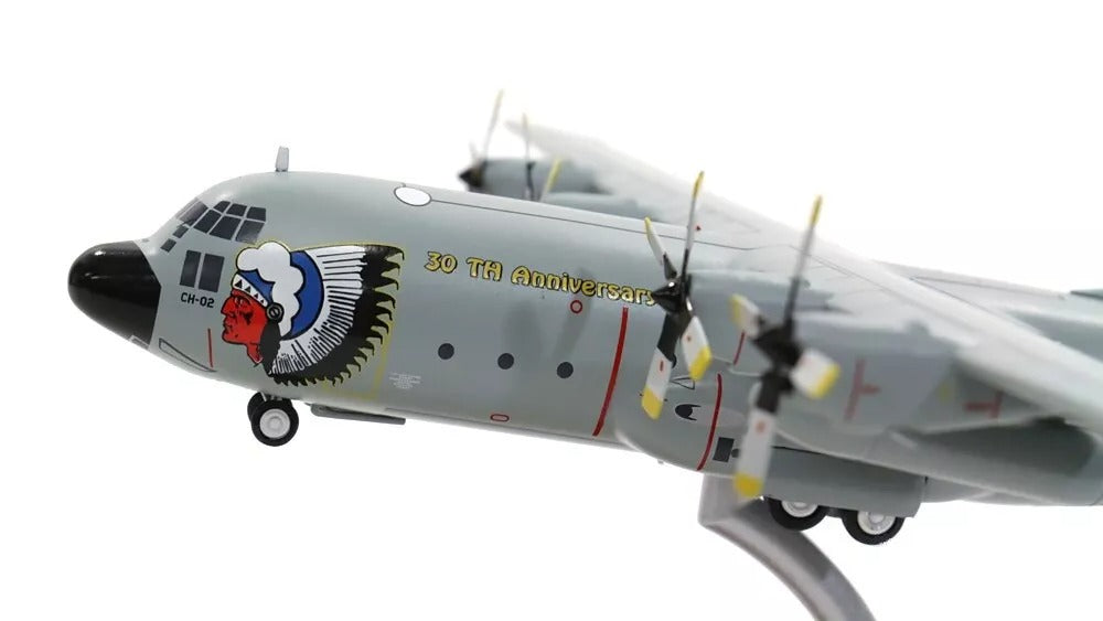 INFLIGHT C-130 HERCULES BELGIUM AIR FORCE "30TH ANNIVERSARY" REG: CH-02