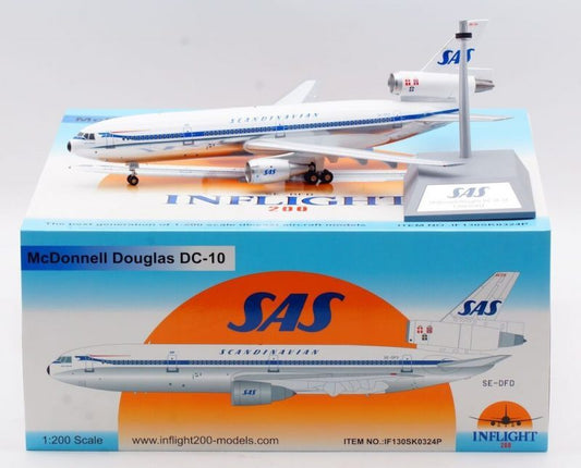 INFLIGHT 200 DC-10-30 SCANDINAVIAN AIRLINES (SAS) (POLISHED) REG: SE-DFD