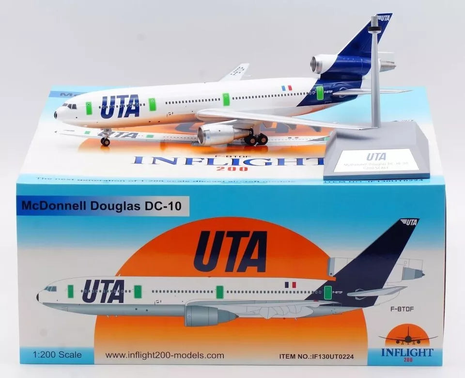 INFLIGHT 200 DC-10-30 UNION DE TRANSPORTS AERIENS (UTA) REG: F-BTDF