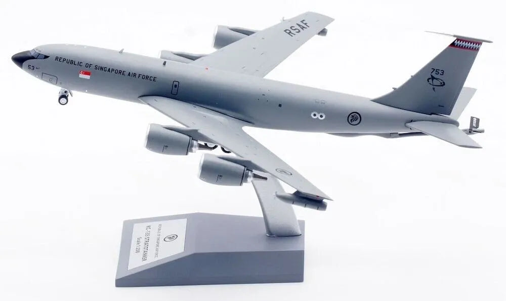 INFLIGHT 200 KC-135 STRATOTANKER SINGAPORE AIR FORCE REG: 753 WITH STAND