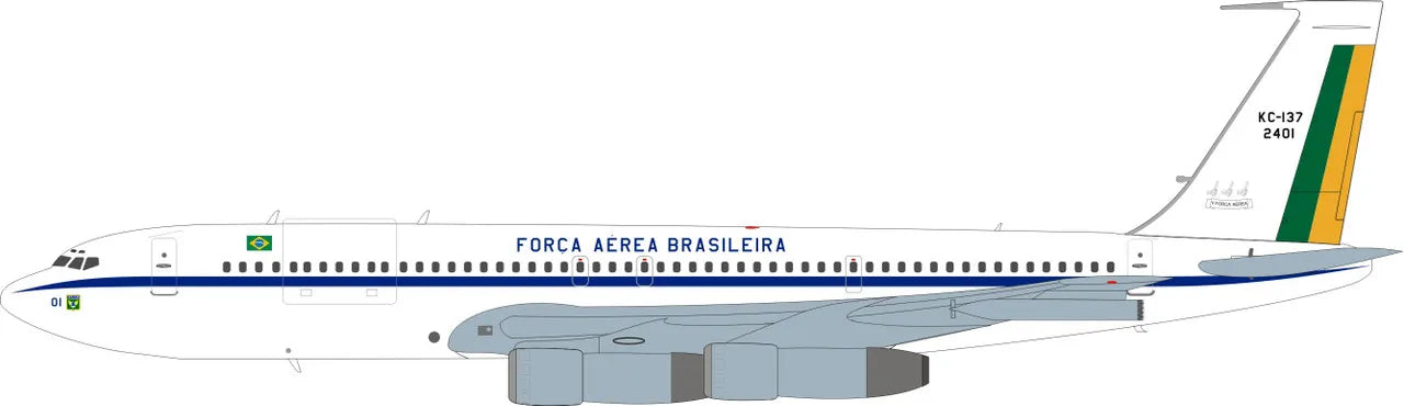 INFLIGHT 200 BOEING KC-137 (B707-300C) BRAZILIAN AIR FORCE REG: 2401