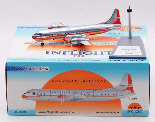 INFLIGHT 200 L-188 AMERICAN AIRLINES "ORANGE NOSE" (NEW TOOLING) REG: N6129A