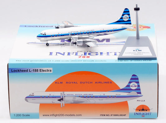 INFLIGHT 200 L-188C ELECTRA ROYAL DUTCH AIRLINES (KLM) (POLISHED) REG: PH-LLA