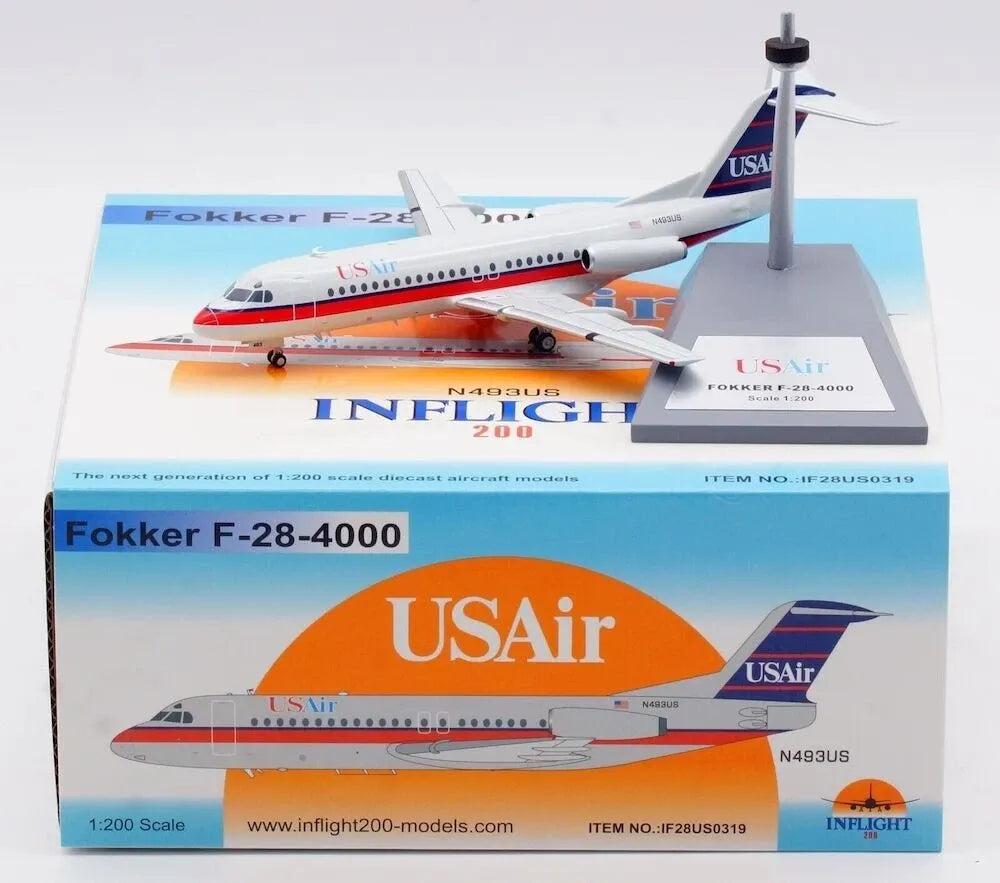 INFLIGHT200 USAIR FOKKER F-28-4000 REG: N493US