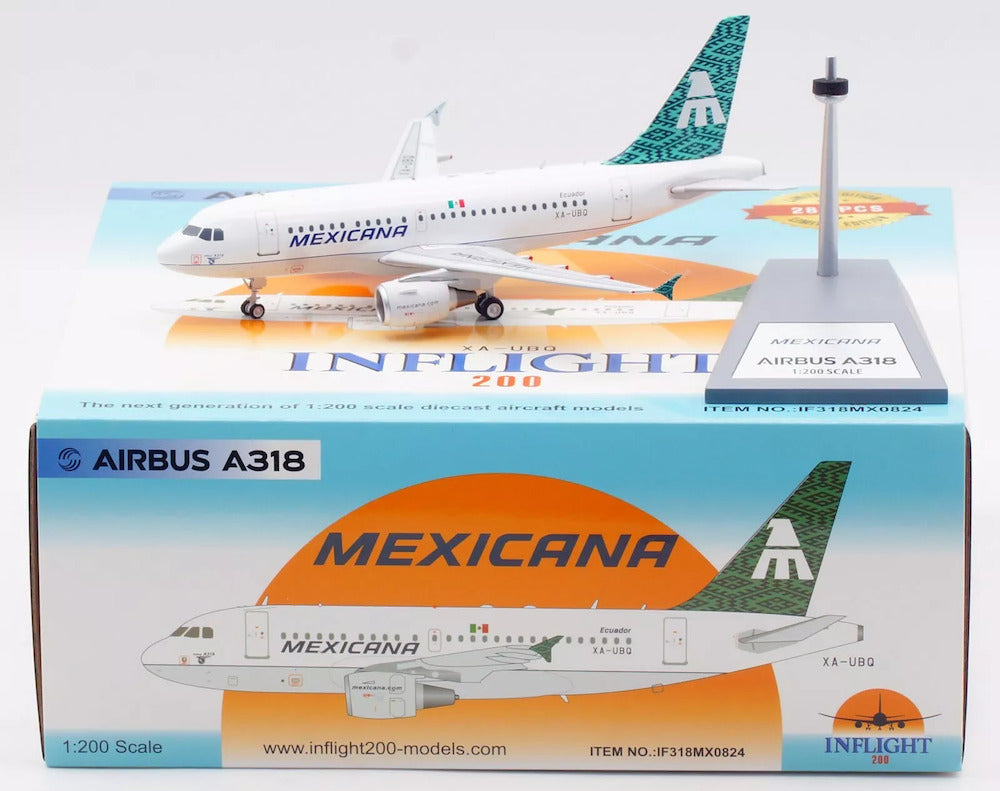 INFLIGHT 200 A318-111 MEXICANA REG: XA-UBQ