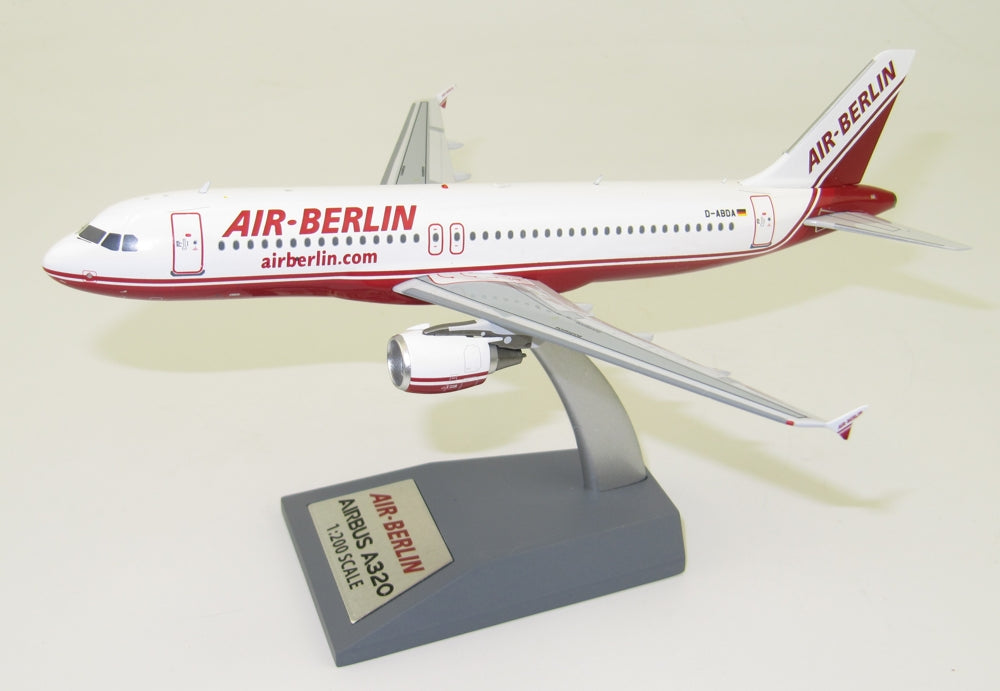 INFLIGHT 200 AIR BERLIN A320 REG:D-ABDA WITH STAND