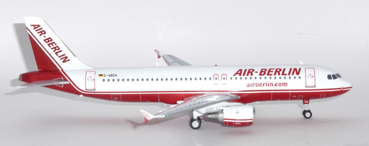 INFLIGHT 200 AIR BERLIN A320 REG:D-ABDA WITH STAND