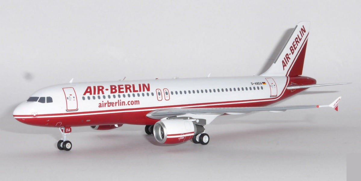 INFLIGHT 200 AIR BERLIN A320 REG:D-ABDA WITH STAND