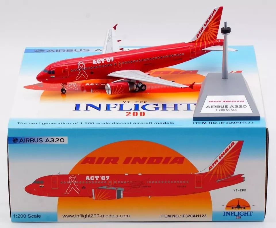 INFLIGHT 200 A320 AIR INDIA "WORLD AIDS DAY" REG: VT-EPK