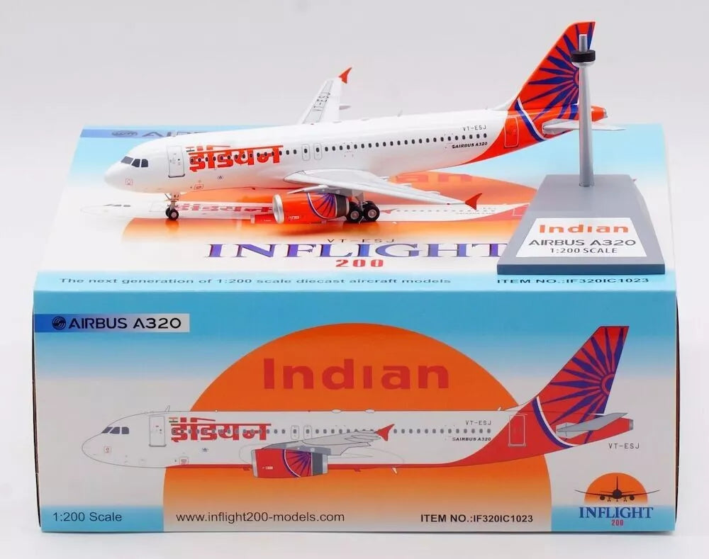 INFLIGHT 200 A320-231 INDIAN AIRLINES REG: VT-ESF