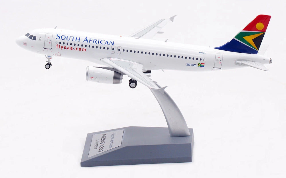 INFLIGHT 200 A320-232 SOUTH AFRICAN AIRWAYS REG: ZS-SZC WITH STAND