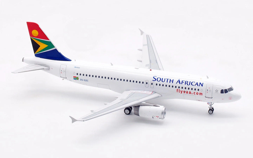 INFLIGHT 200 A320-232 SOUTH AFRICAN AIRWAYS REG: ZS-SZC WITH STAND