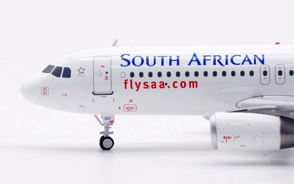 INFLIGHT 200 A320-232 SOUTH AFRICAN AIRWAYS REG: ZS-SZC WITH STAND