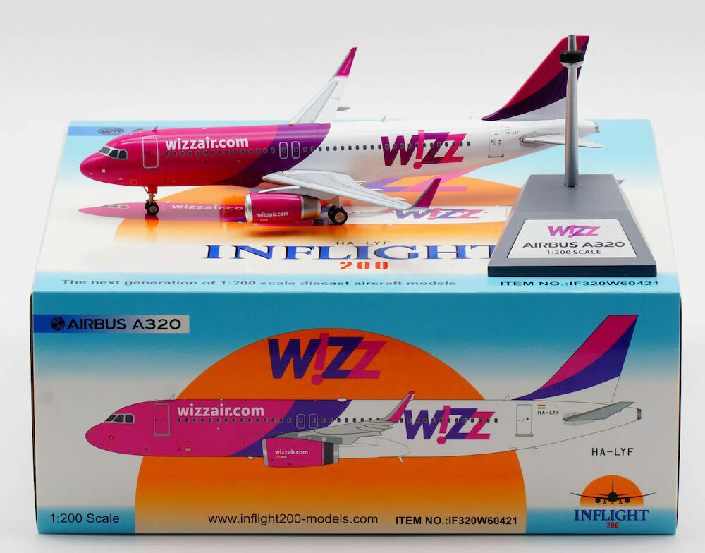 INFLIGHT 200 A320-232 WIZZ AIR REG: HA-LYF