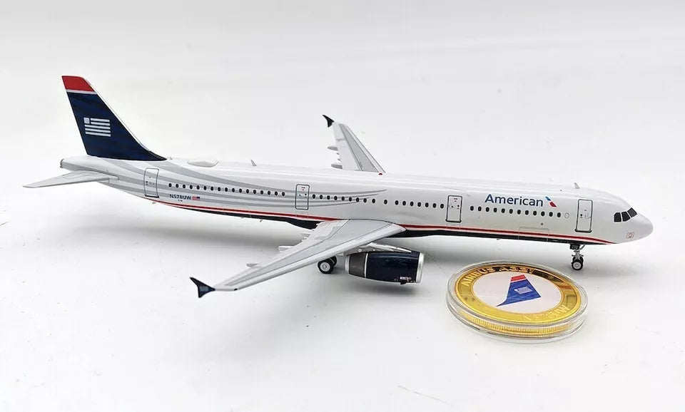 INFLIGHT 200 A321-231 AMERICAN AIRLINES REG: N578US AND COLLECTORS COIN