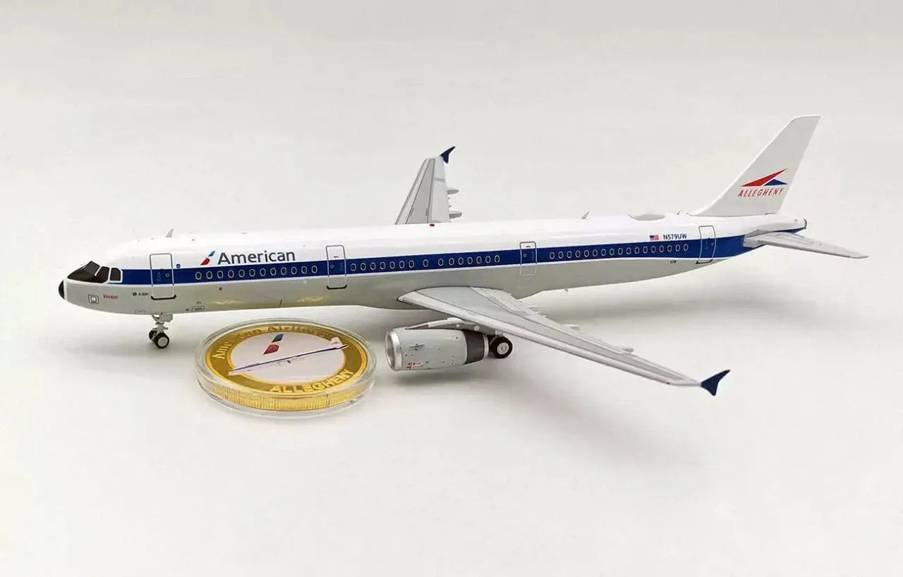 INFLIGHT 200 A321-231 AMERICAN AIRLINES REG: N579UW AND COLLECTORS COIN