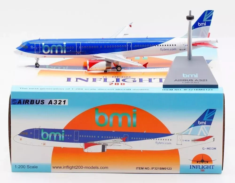 INFLIGHT 200 A321 BMI REG: G-MEDM