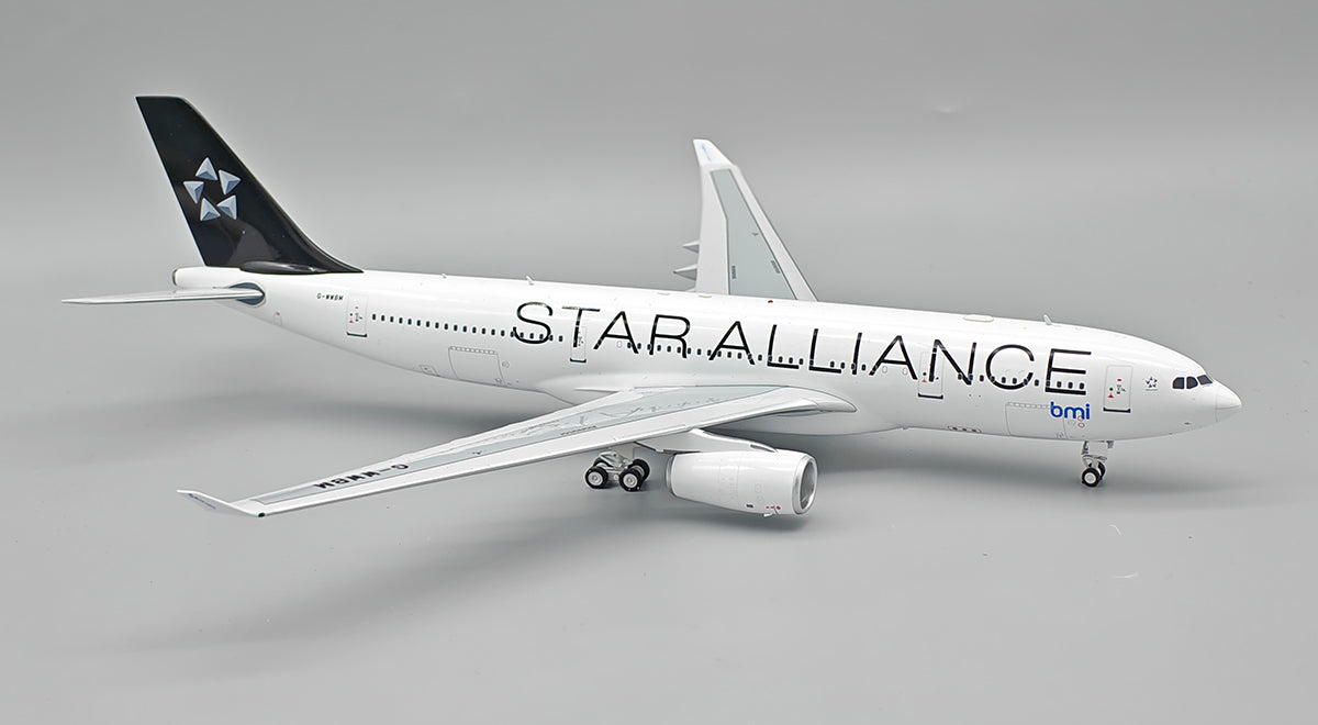 INFLIGHT 200 A330-243 BMI BRITISH MIDLAND "STAR ALLIANCE" REG: G-WWBM