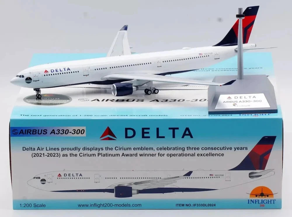 INFLIGHT 200 A330-323 DELTA AIR LINES REG: N802NW