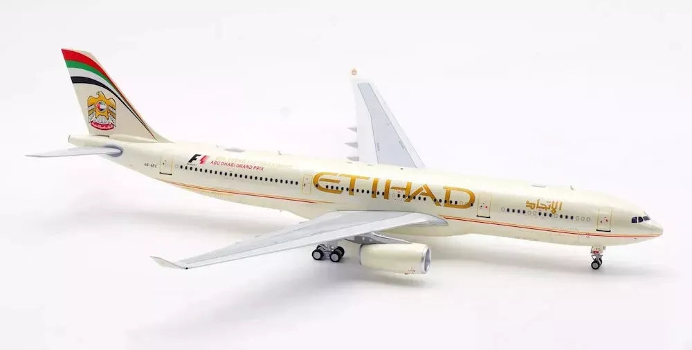 INFLIGHT 200 A330-343 ETIHAD AIRWAYS "F-1 LOGO" REG: A6-AFC (LIMITED 75 MODELS)