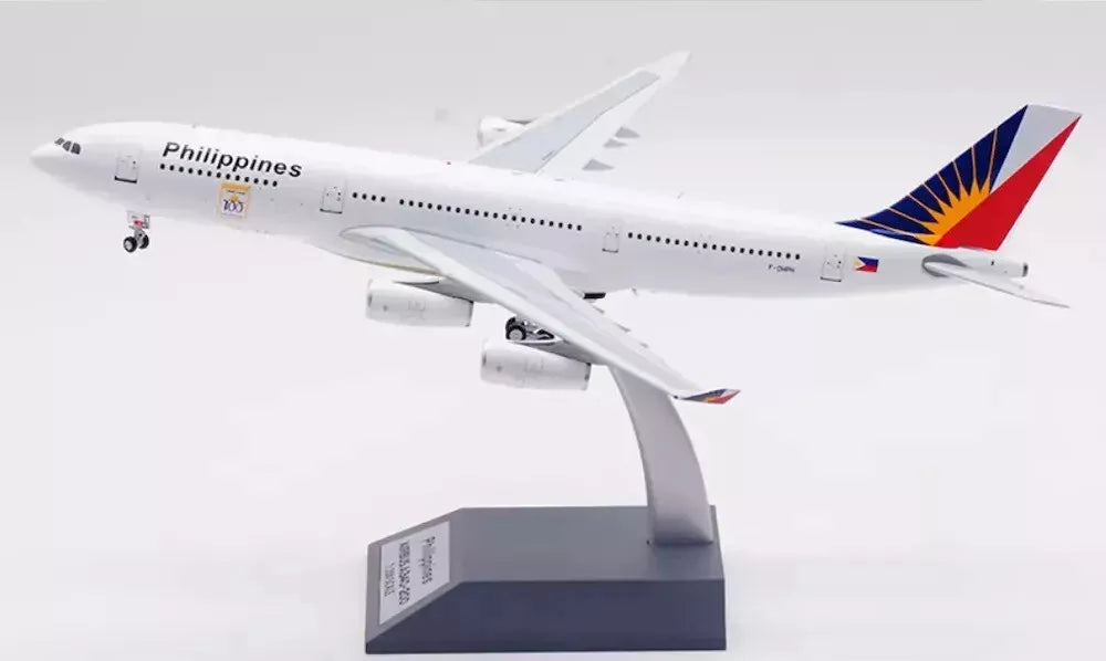 INFLIGHT 200 A340-211 PHILIPPINE AIRLINES "1898-1998 100 KALAYAAN" REG: F-OHPH WITH STAND