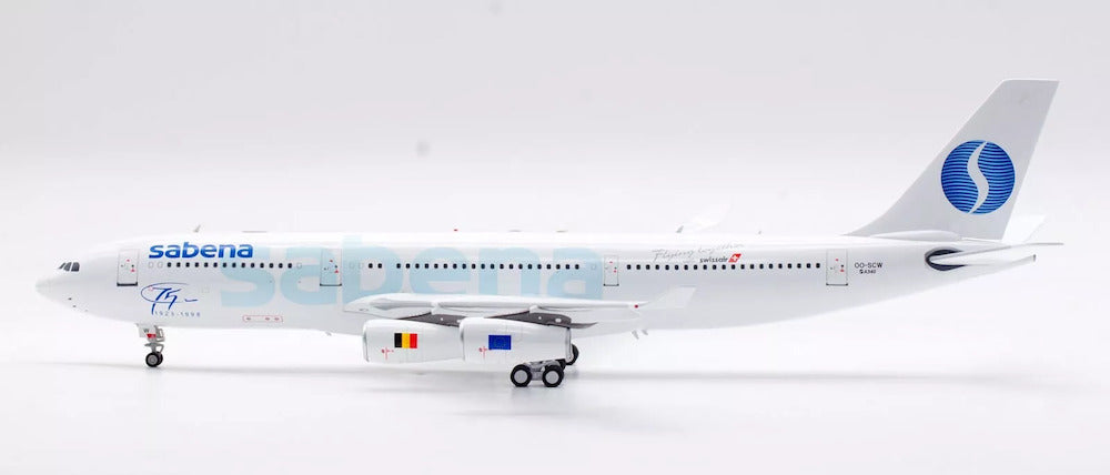 INFLIGHT 200 A340-211 SABENA "75 YEAR" REG: OO-SCW (LIMITED 75 MODELS)