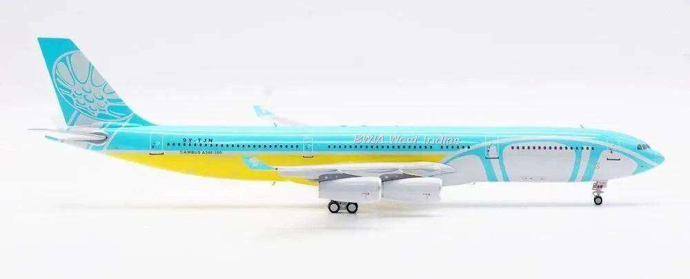INFLIGHT 200 A340-313 BWIA WEST INDIES AIRWAYS "WWW.BWEE.COM" REG: 9Y-TJN