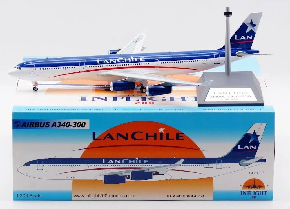 INFLIGHT 200 A340-313 LAN CHILE REG: CC-CQF