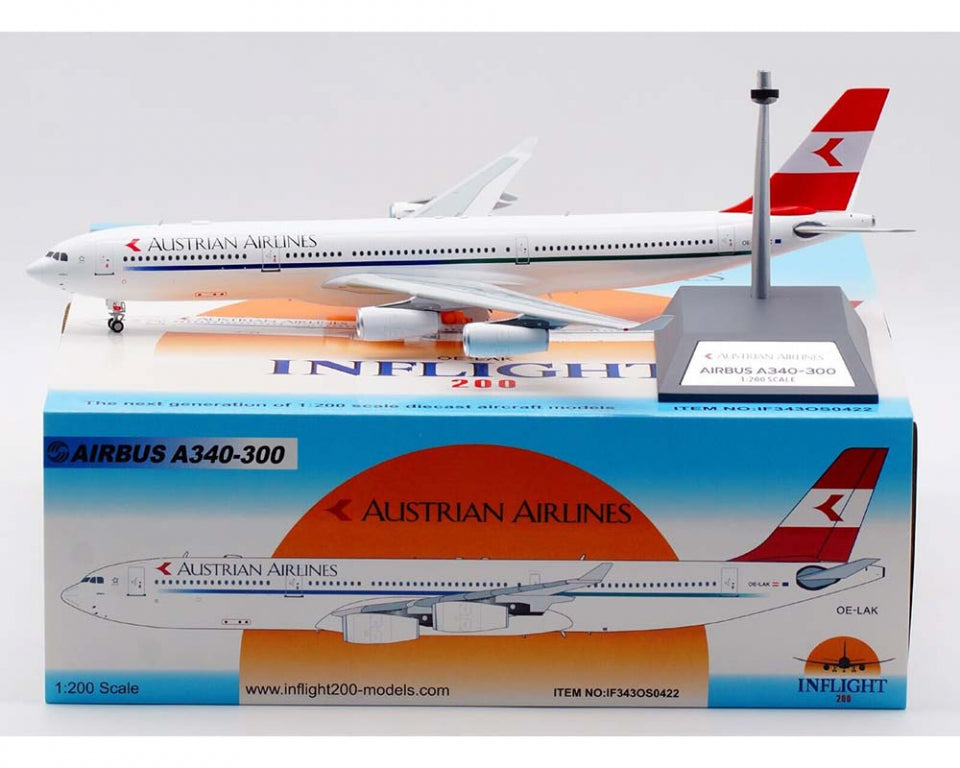 INFLIGHT 200 AIRBUS A340-313 AUSTRIAN AIRLINES REG: OE-LAK