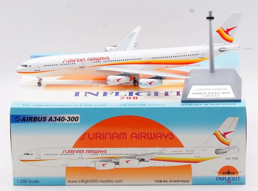 INFLIGHT 200 A340-313 SURINAM AIRWAYS REG: PZ-TCR