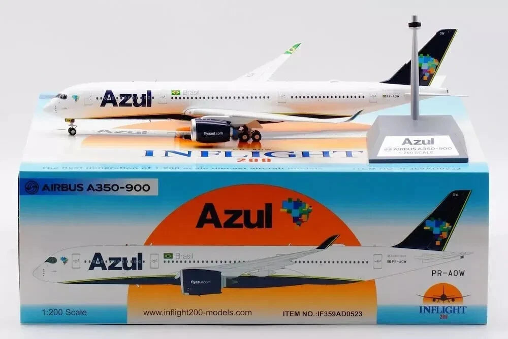 INFLIGHT 200  A350-941 AZU - LINHAS AEREAS BRASILEIRAS REG: PR-AOY WITH STAND (LIMITED 48 PIECES)