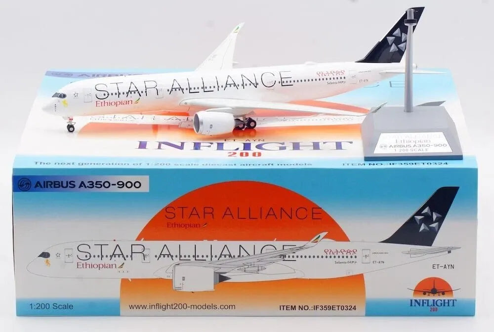 INFLIGHT 200 A350-941 ETHIOPIAN AIRLINES "STAR ALLIANCE" REG: ET-AYN
