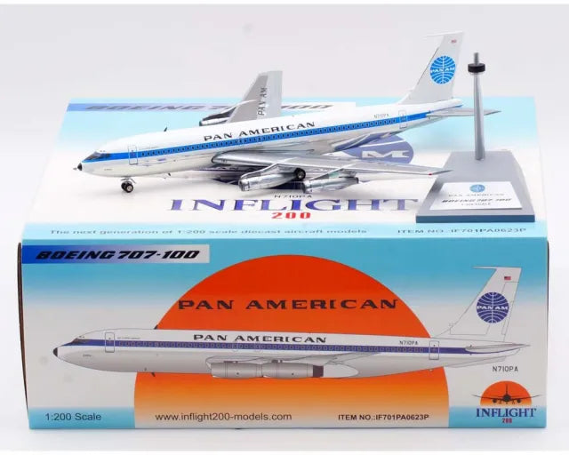 INFLIGHT 200 B707-121(B) PAN AM REG: N710PA POLISHED REG: N710PA