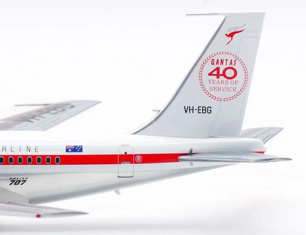INFLIGHT 200 B707-100 QANTAS "40 YEARS OF SERVICE" REG: VH-EBG POLISHED