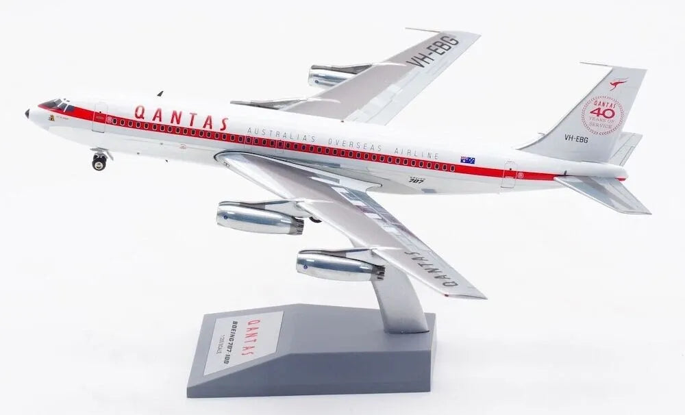 INFLIGHT 200 B707-100 QANTAS "40 YEARS OF SERVICE" REG: VH-EBG POLISHED