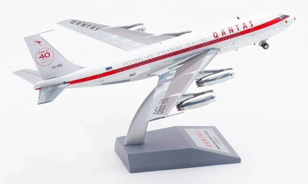 INFLIGHT 200 B707-100 QANTAS "40 YEARS OF SERVICE" REG: VH-EBG POLISHED