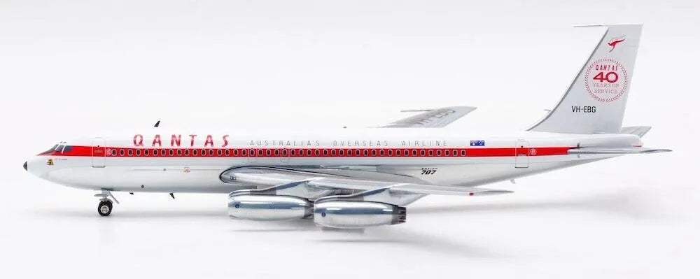 INFLIGHT 200 B707-100 QANTAS "40 YEARS OF SERVICE" REG: VH-EBG POLISHED