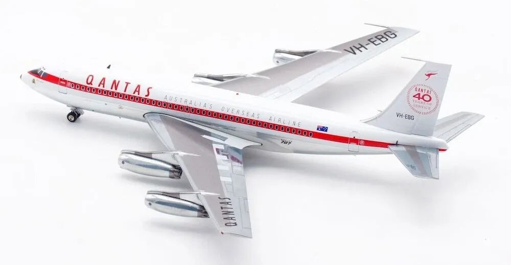 INFLIGHT 200 B707-100 QANTAS "40 YEARS OF SERVICE" REG: VH-EBG POLISHED