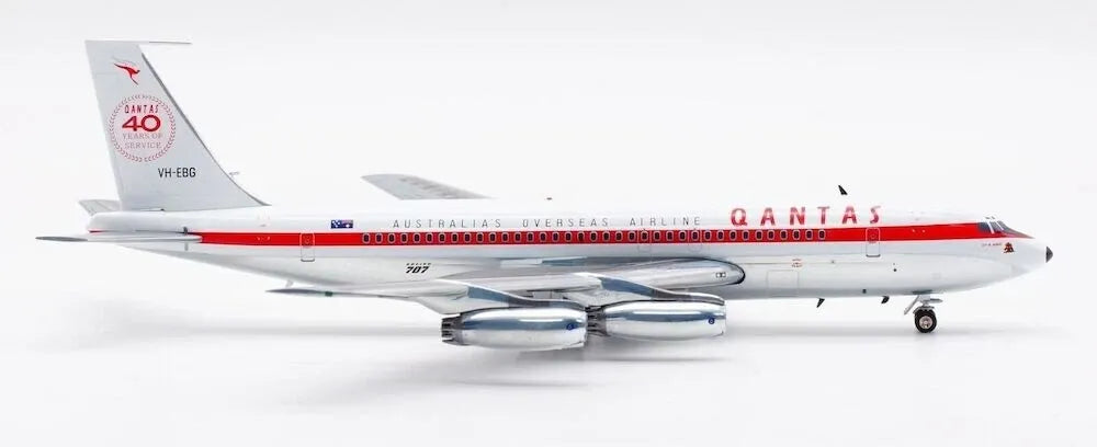 INFLIGHT 200 B707-100 QANTAS "40 YEARS OF SERVICE" REG: VH-EBG POLISHED
