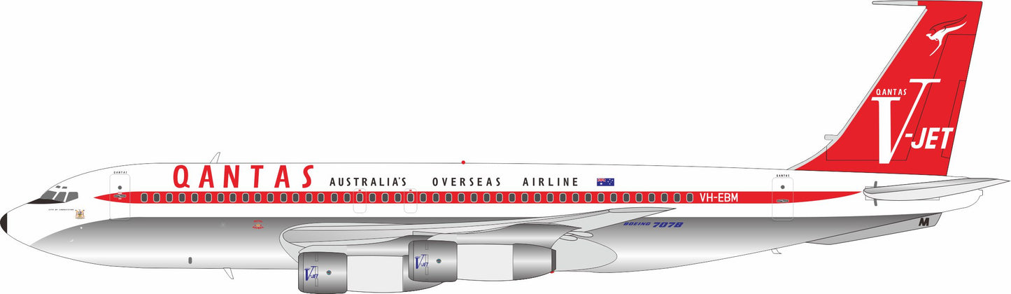 INFLIGHT 200 B707-100 QANTAS "CITY OF LAUNCESTON" REG: VH-EBM