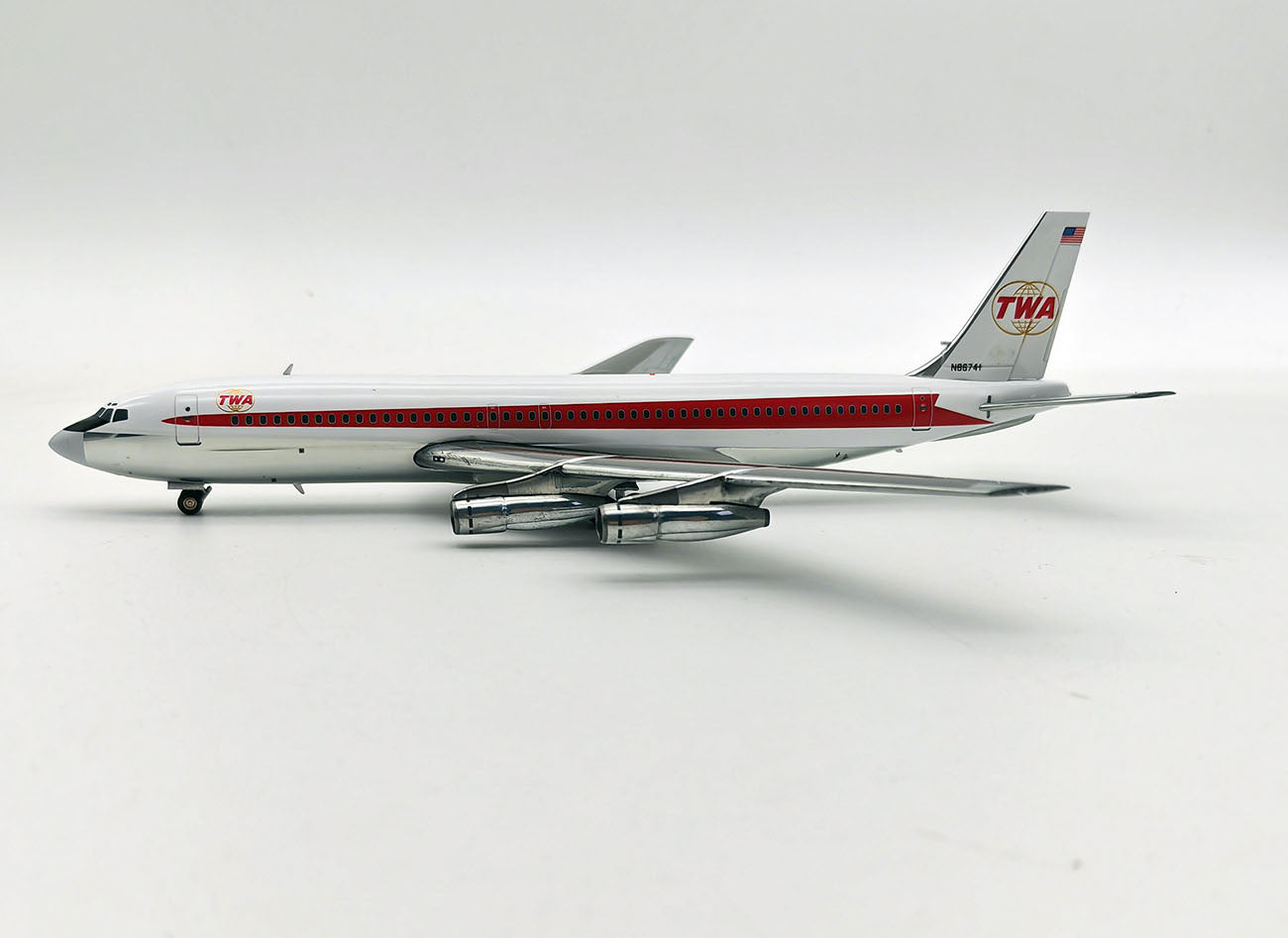 INFLIGHT 200 B707-131B TRANS WORLD AIRLINES (TWA) (POLISHED) REG: N86741