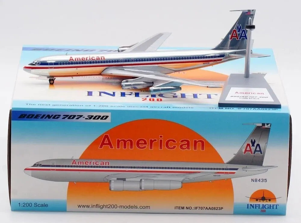 INFLIGHT 200 B707-323B AMERICAN AIRLINES (POLISHED) REG: N8435