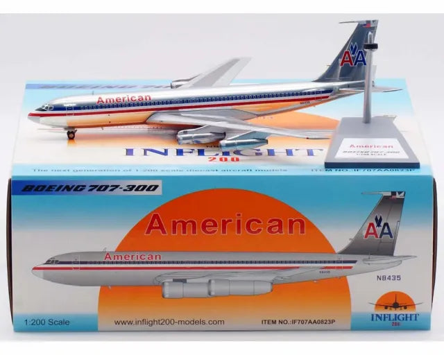 INFLIGHT 200 B707-323B AMERICAN AIRLINES (POLISHED) REG: N8435
