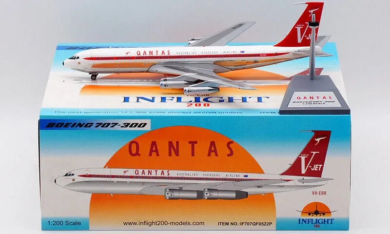 INFLIGHT 200 B707-300 QANTAS VJET REG: VH-EBR